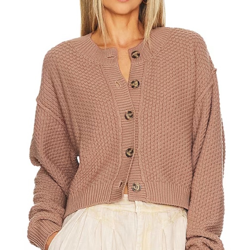 ❌SOLD❌FREE PEOPLE LILA CARDI in BUNNY NWT